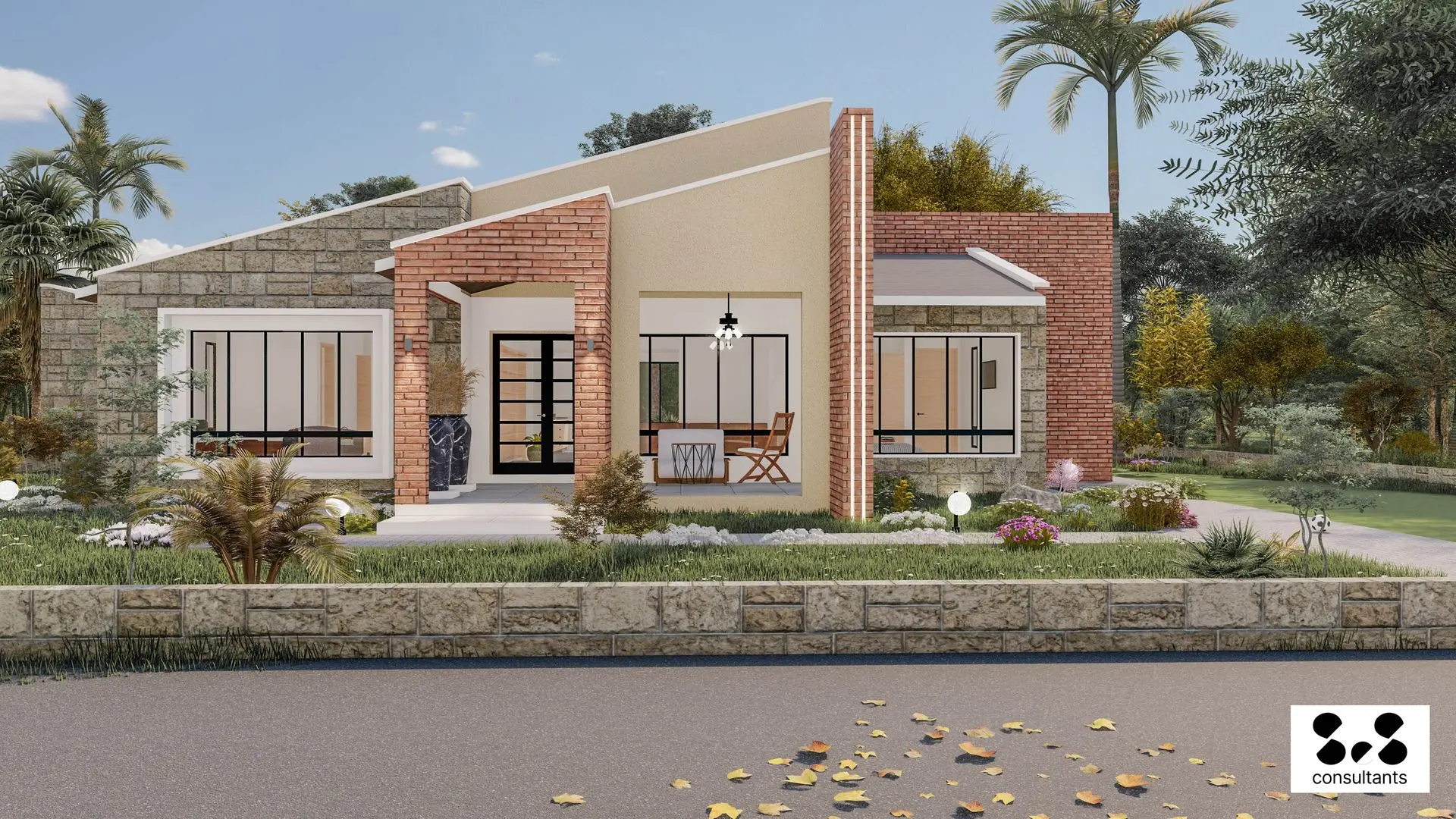 HOUSE OF DIAGONALS: 3 BEDROOM BUNGALOW