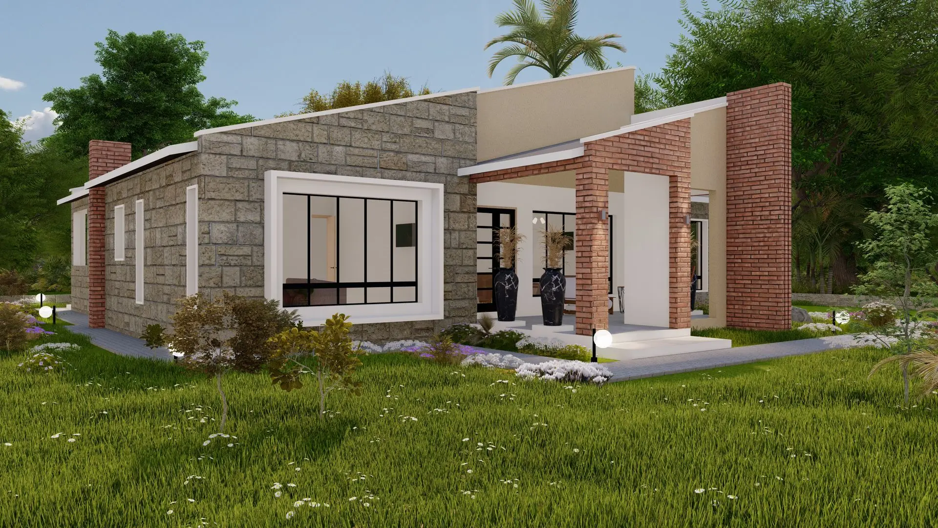 HOUSE OF DIAGONALS: 3 BEDROOM BUNGALOW