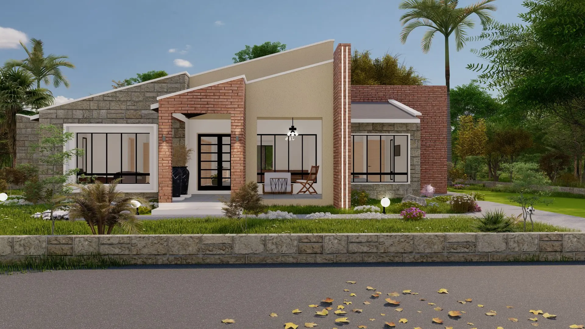 HOUSE OF DIAGONALS: 3 BEDROOM BUNGALOW