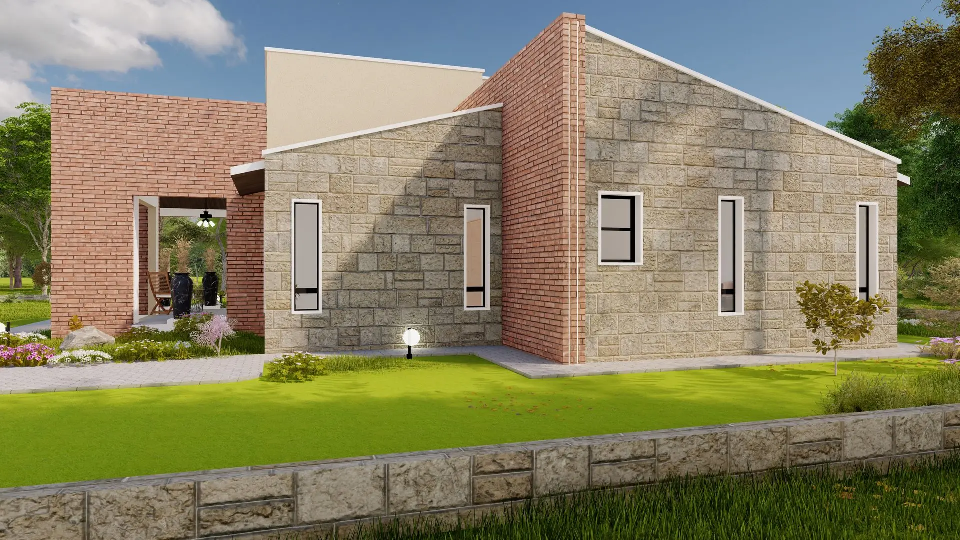 HOUSE OF DIAGONALS: 3 BEDROOM BUNGALOW